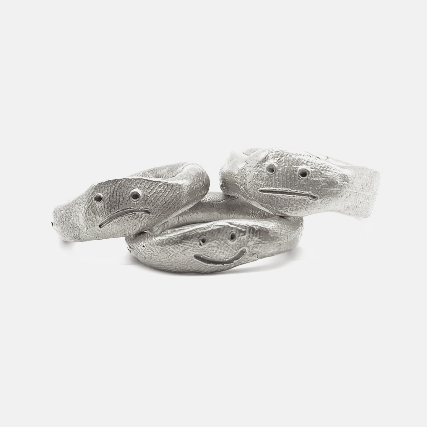 Silver Sculptural Statement Ring