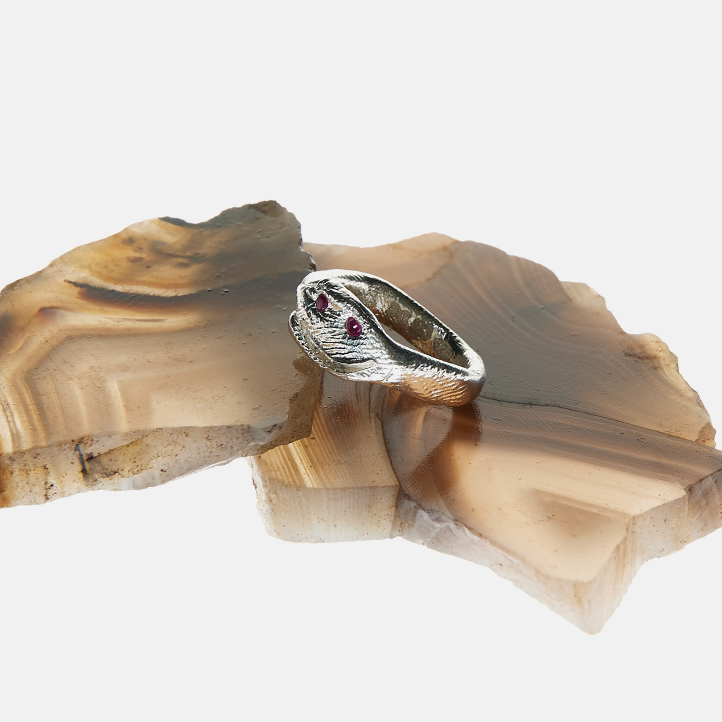 Silver Sculptural Statement Ring