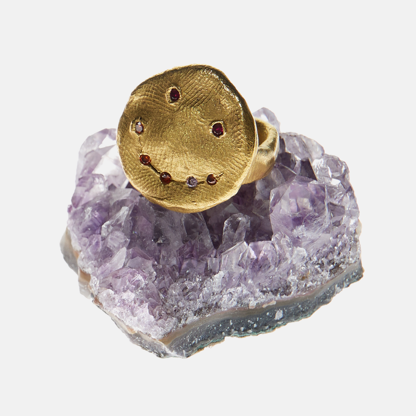 Oversized Sculptural Face Ring