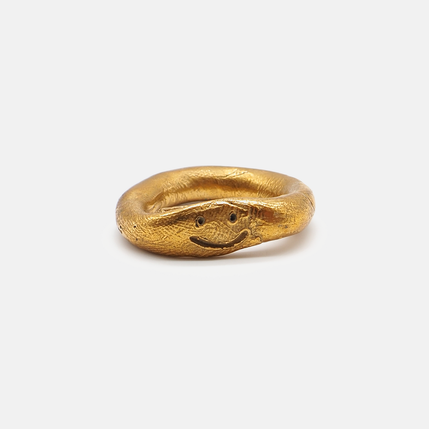 Handcrafted Sculptural Face Ring - Gold or Pink