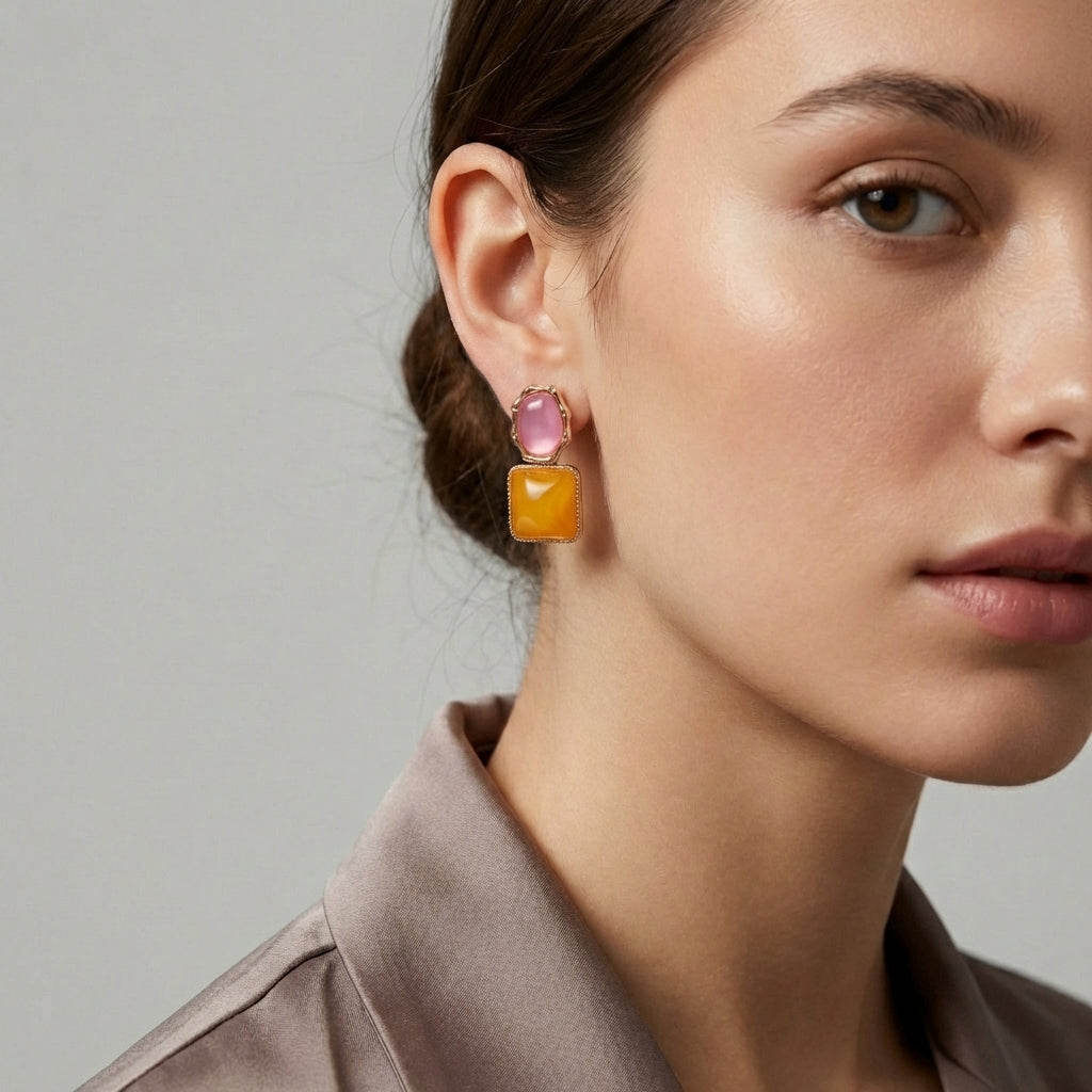 Sol De Janeiro Vibe Drop Earrings Orange