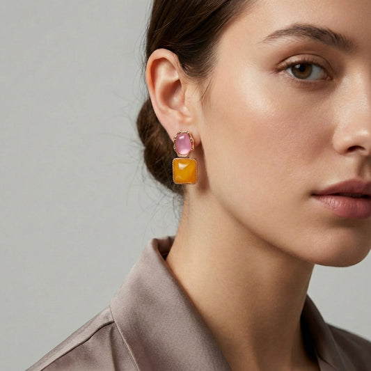 Sol De Janeiro Vibe Drop Earrings Orange