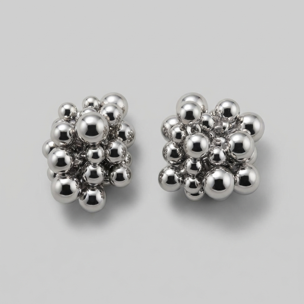 Orbit Cluster Drop Earrings